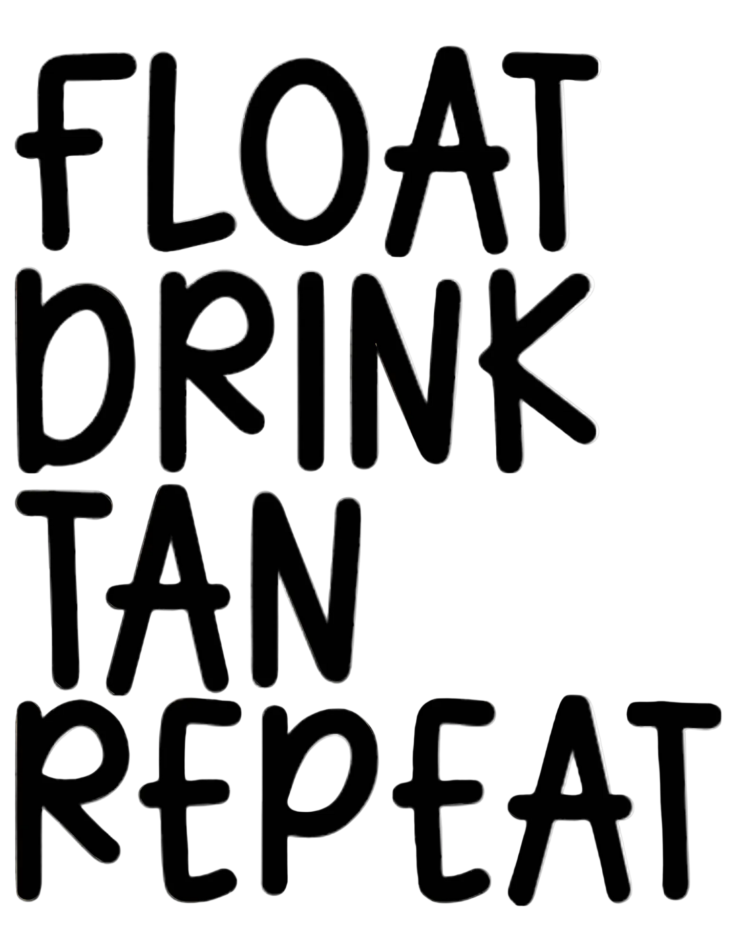 Float Drink Tan Repeat short sleeve T-shirt