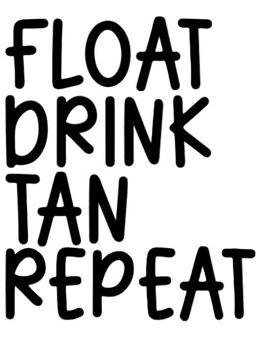 Float Drink Tan Repeat short sleeve T-shirt